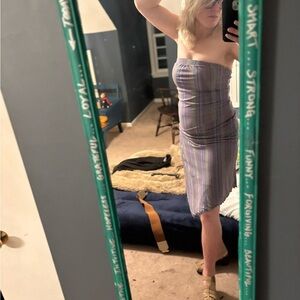 Sweet Pea Strapless Striped Dress